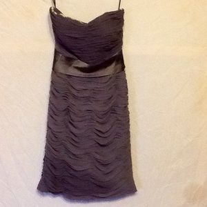 Bill Alevkof cocktail mini dress gray size 8